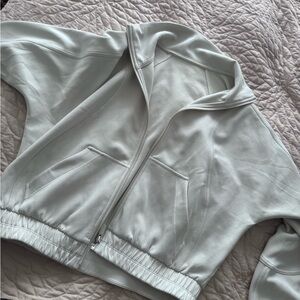 lululemon athletica Light Gray Zip-Front Bomber Jacket - softstreme
